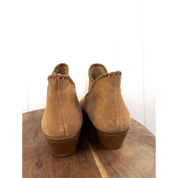 Jack Rodgers Sadie Tan Suede Ankle Booties Size 7.5 - Picture 5 of 8